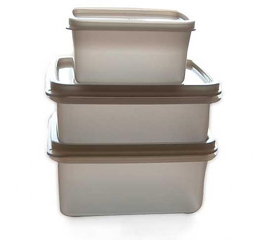 EM Frischhaltedosen 3er Set rechteckig, klein