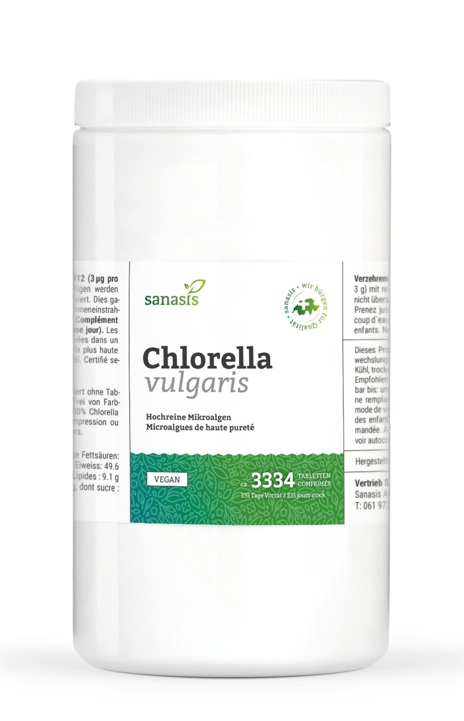 Sanasis Chlorella Vulgaris Tabletten