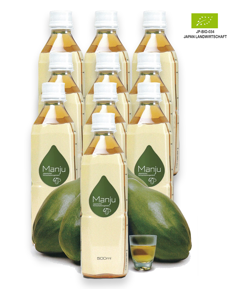 Manju Bio Fermentationsgetränk | 6-Monats-Kurpackung + Buch