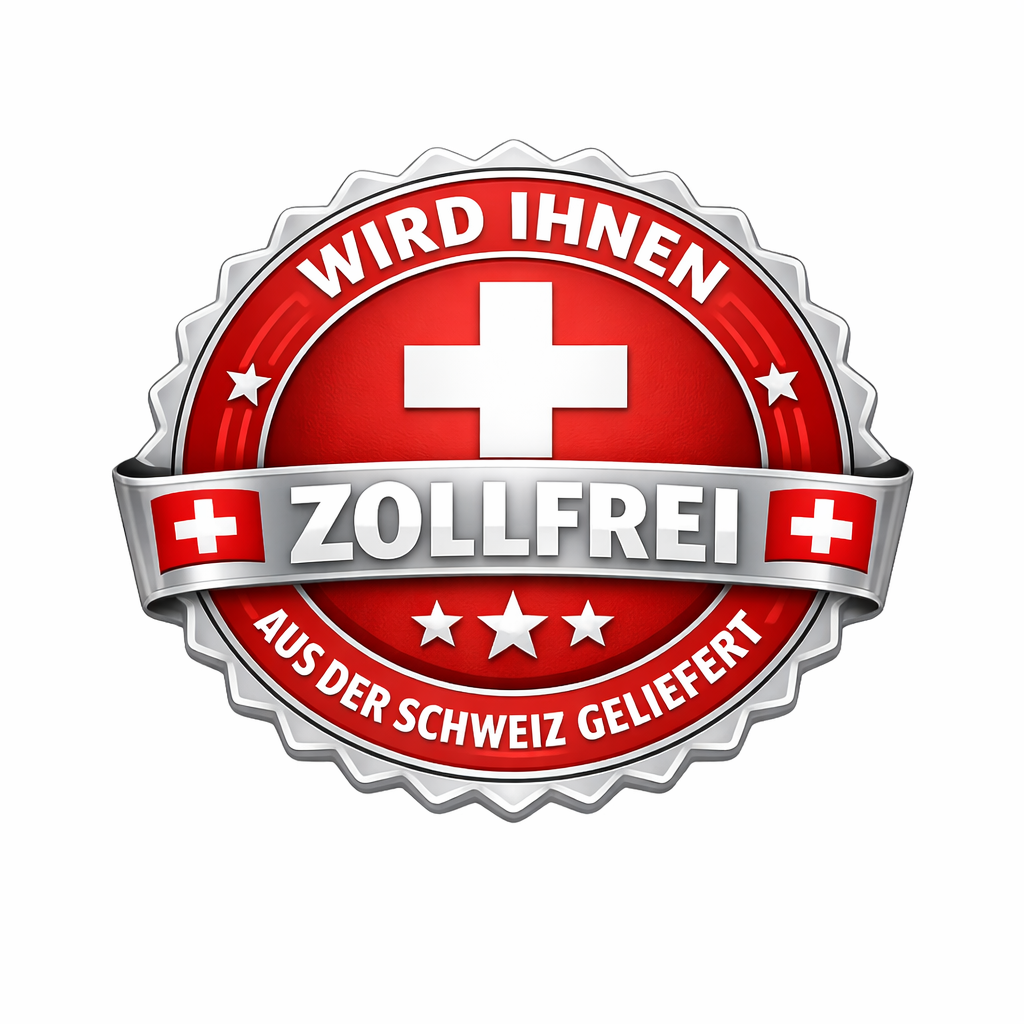 Zollfrei aus der Schweiz geliefert